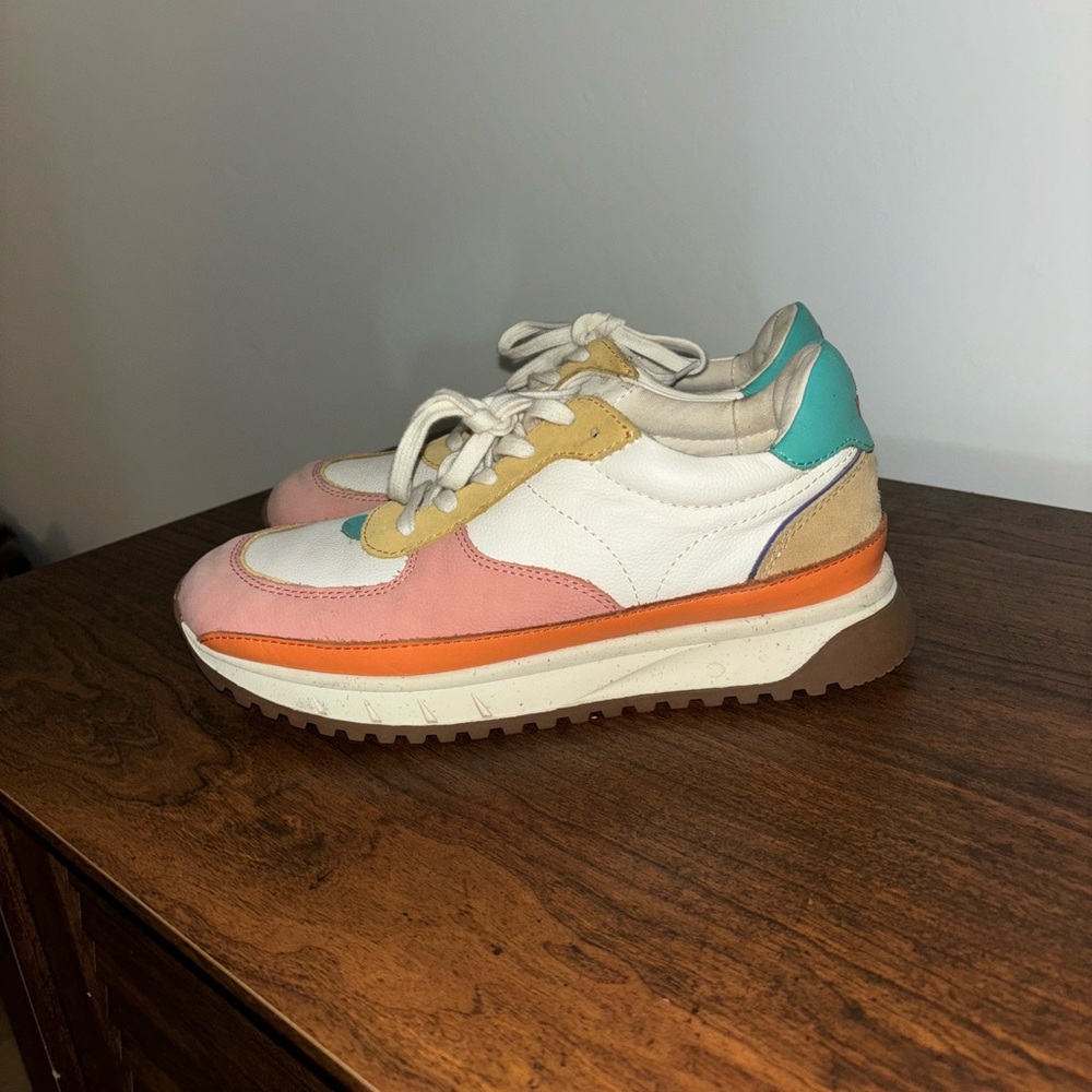Madewell Women's Multicolor Sneakers - Pink, Orange, Teal